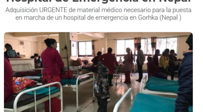 Ayuda de Emergencia 2021: Proyecto Emergencia covid-19 Nepal